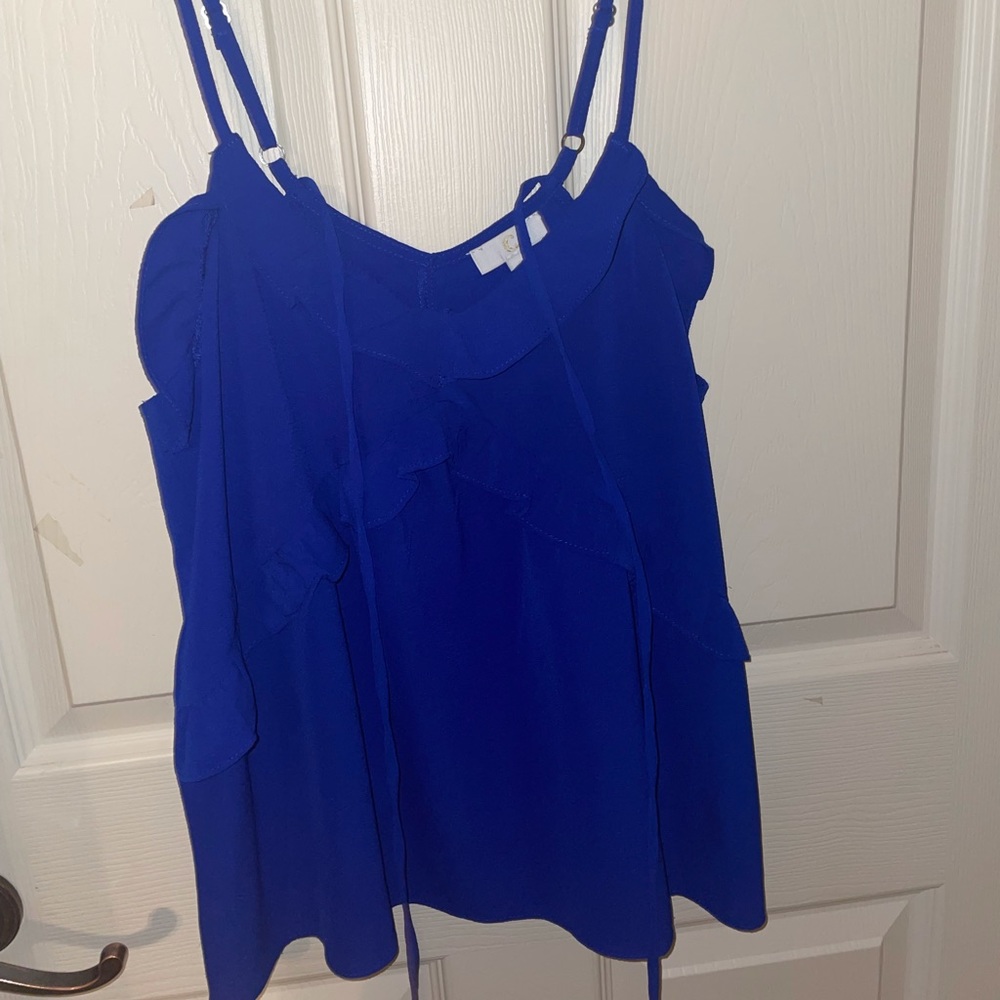 Blue summer tank